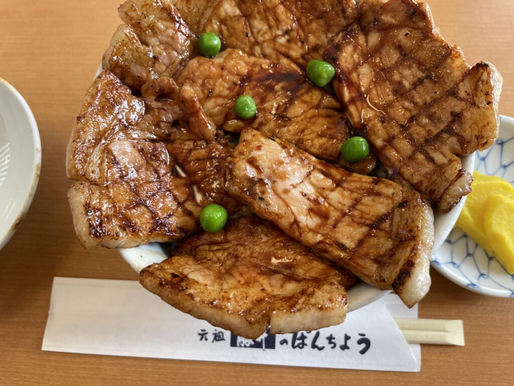 帯広市の元祖豚丼ぱんちょう