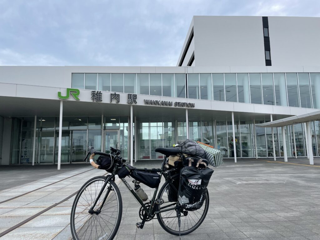 稚内駅前の自転車