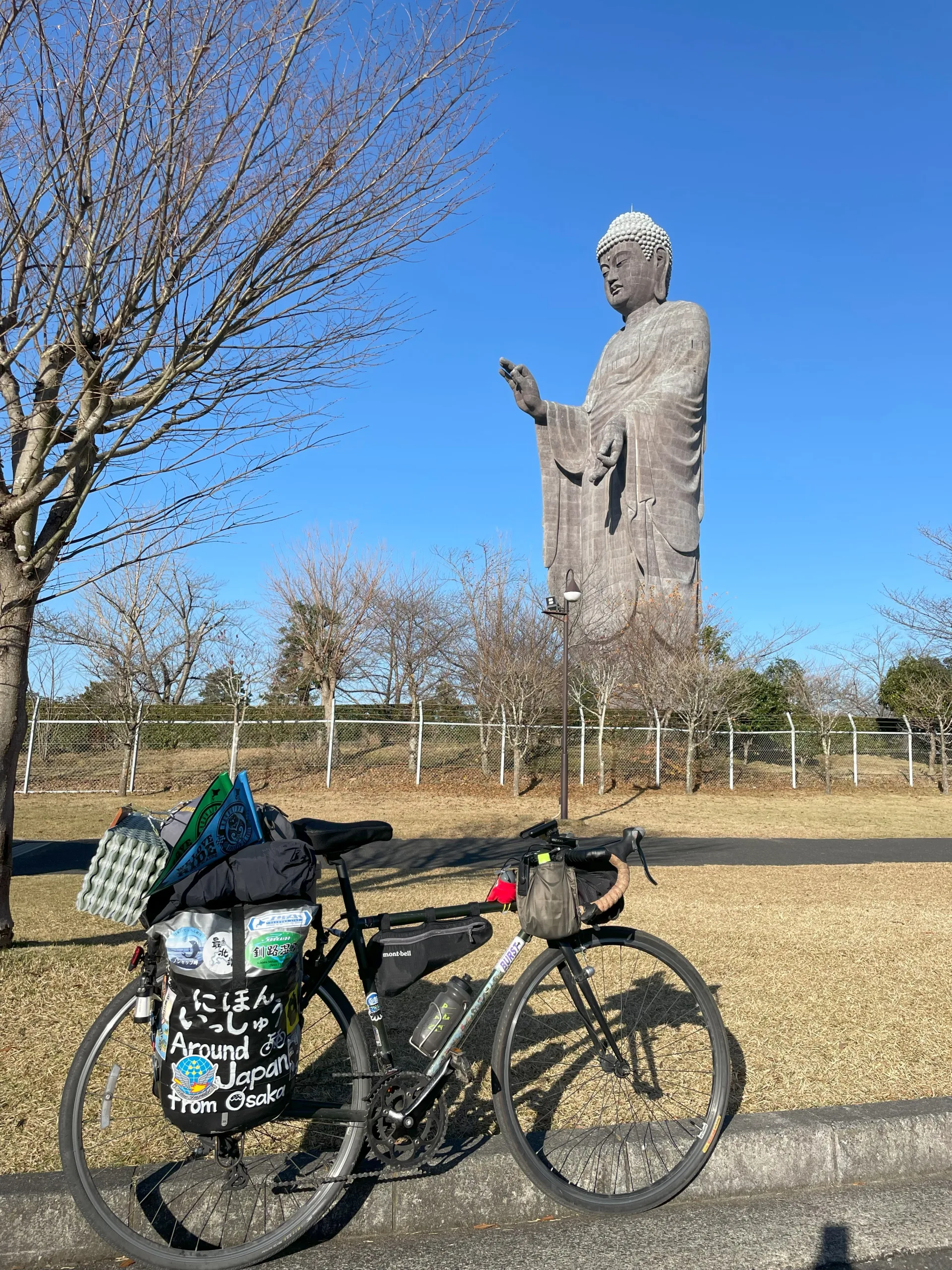 牛久大仏と自転車