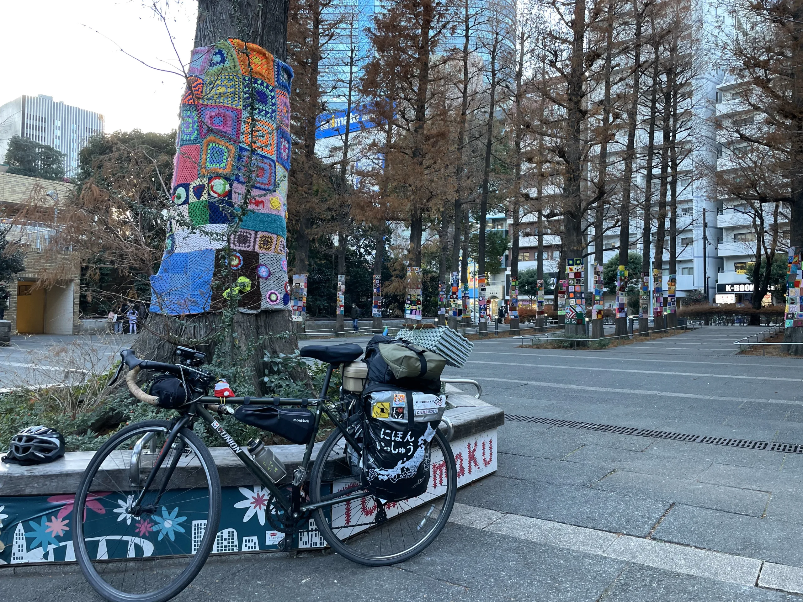 東京の公園と自転車