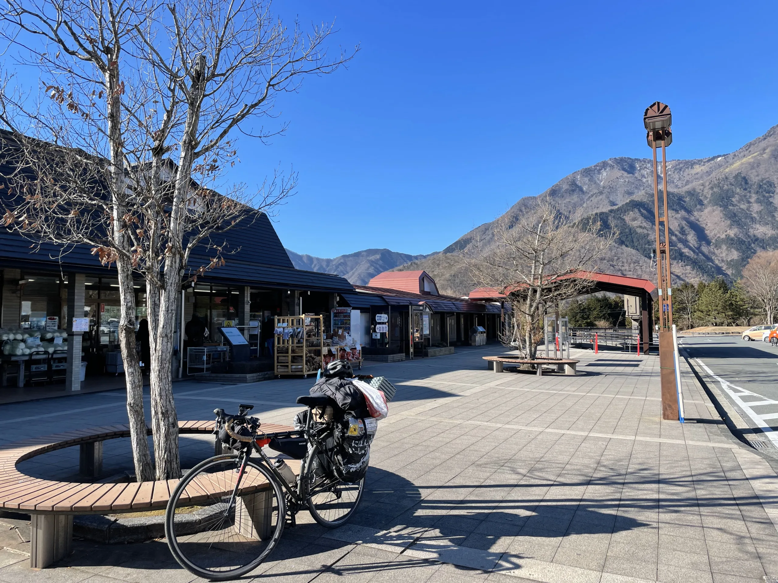 道の駅あさぎりと自転車