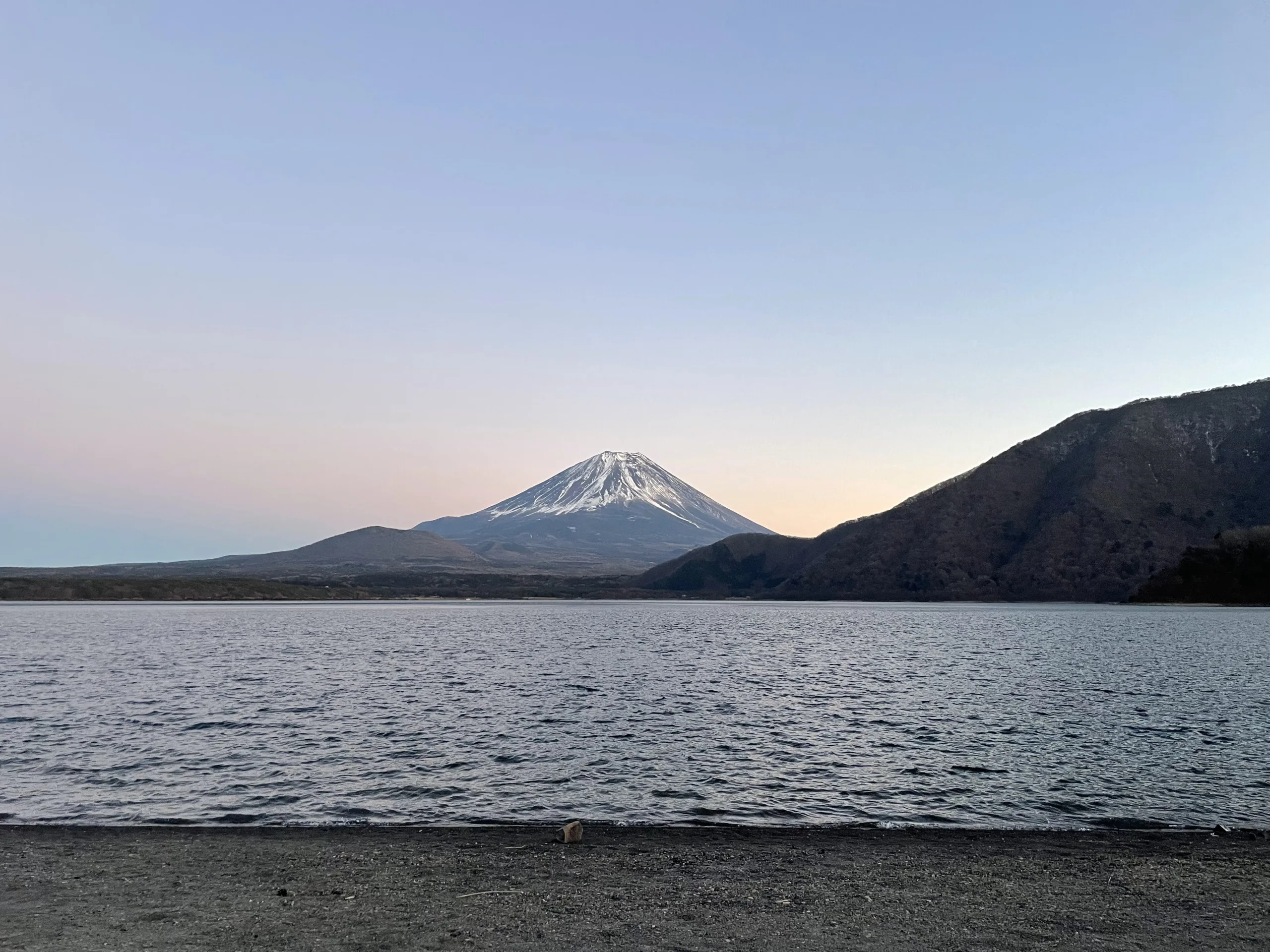 ゆるキャン△の聖地浩庵キャンプ場の富士山