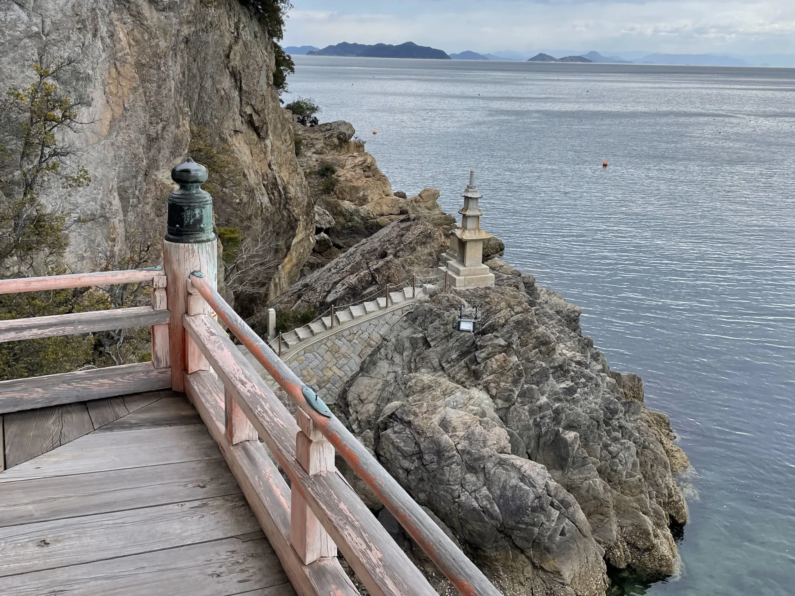 阿伏兎観音寺院から見た海