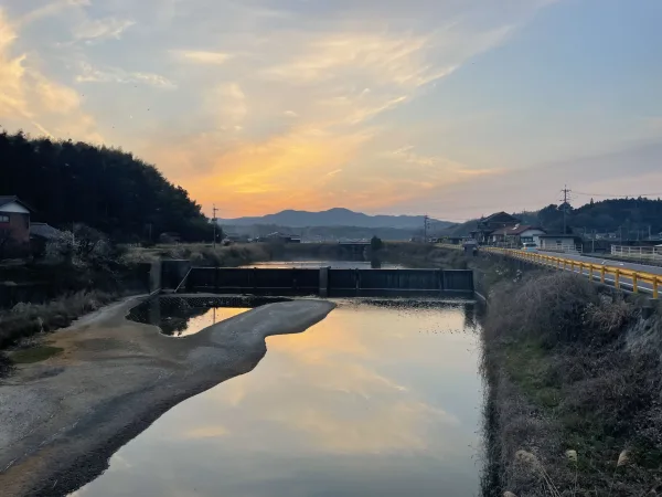 田布施町の夕暮れ