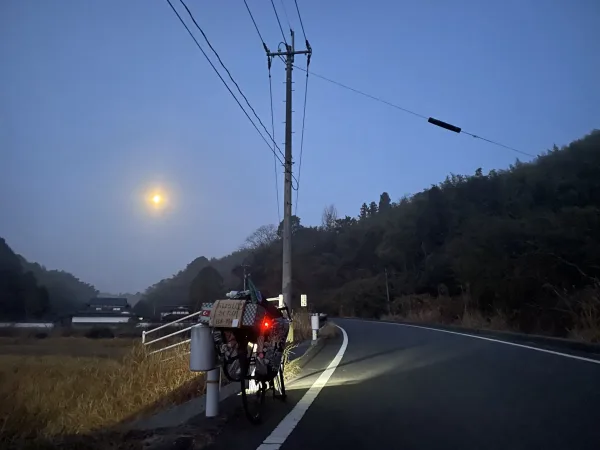 下松市から光市へ向かう自転車