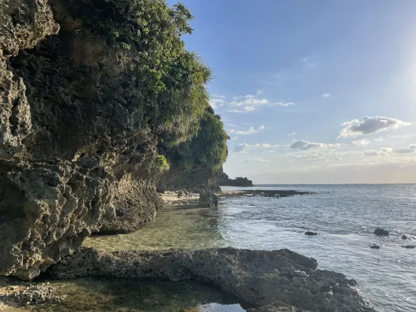 なごみの里公園近くの海岸