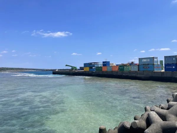 沖永良部島のフェリー乗り場