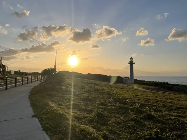 田皆岬の夕日