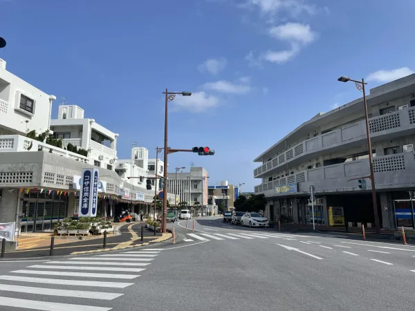 嘉手納町のロータリー広場