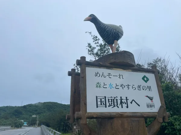 国頭村の入口