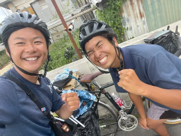 沖縄で出会った自転車日本一周の旅人