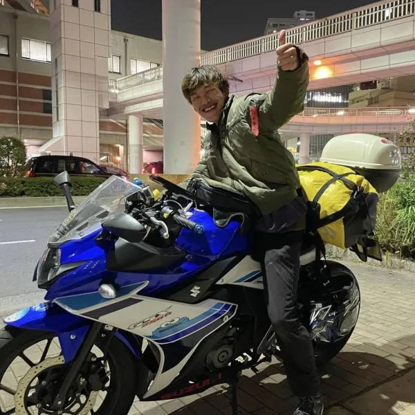 バイクの旅人