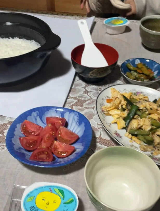 泊めてくださった方の晩ご飯