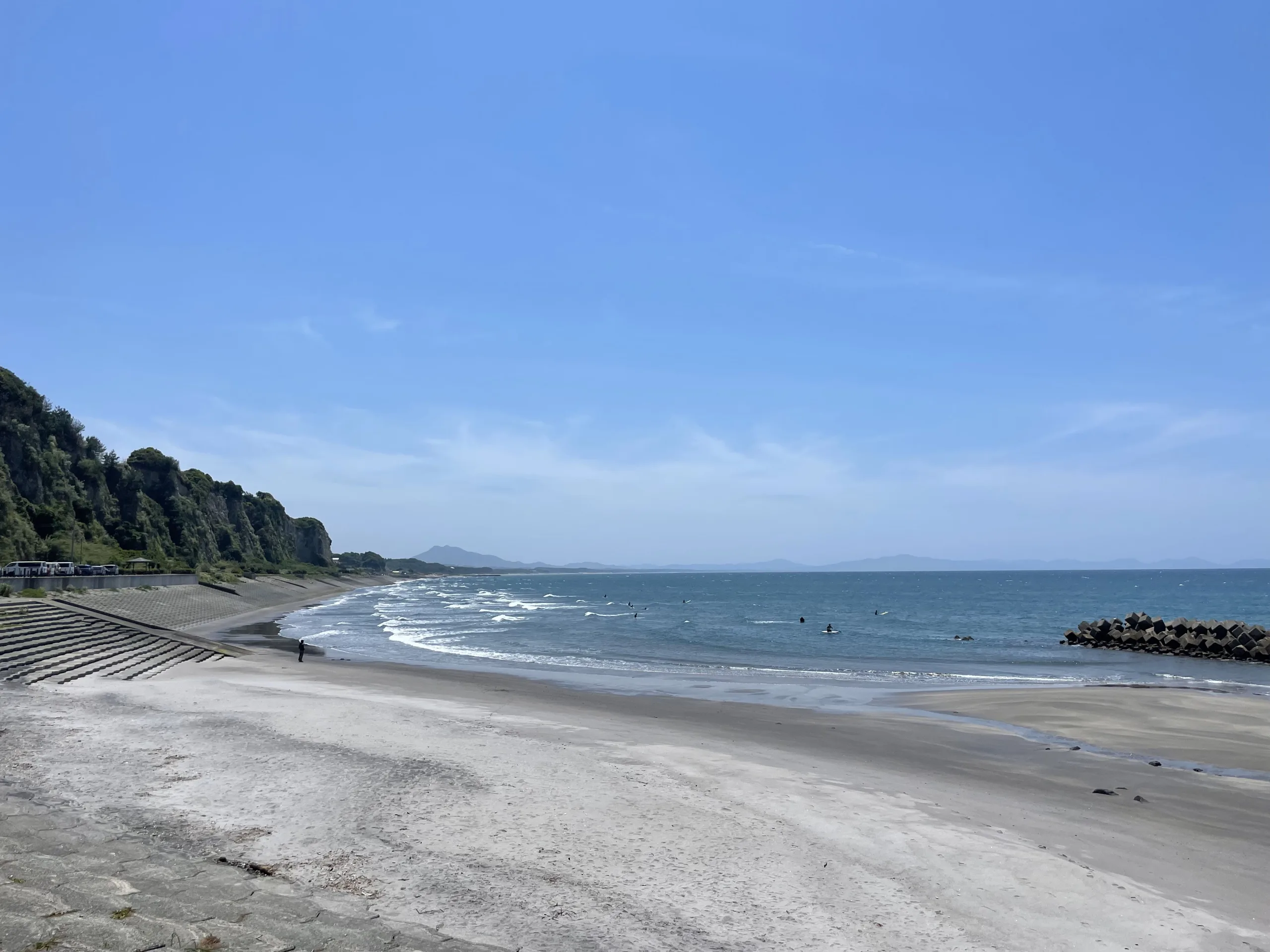 江口蓮菜館の海岸