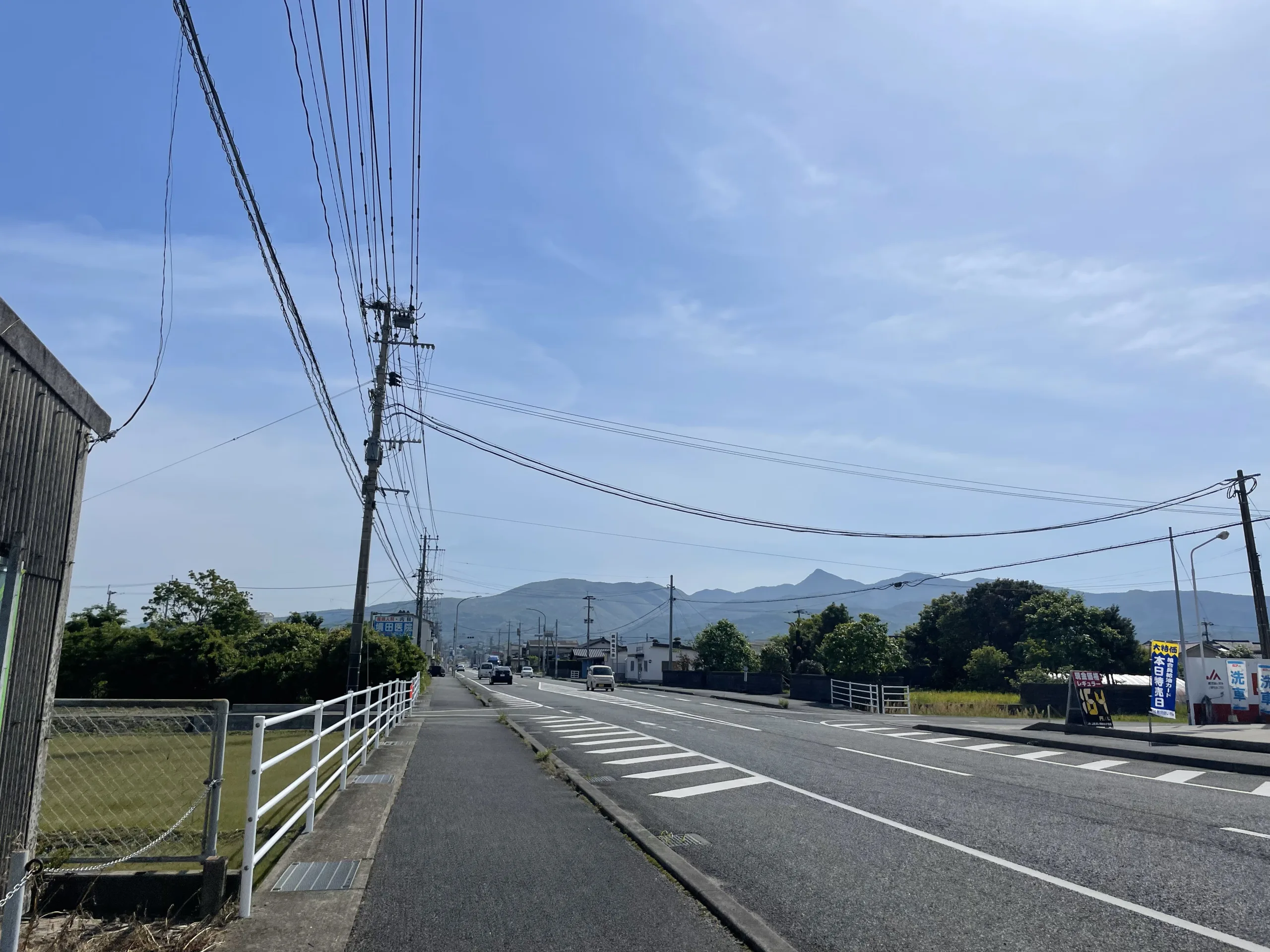 熊本に続く国道3号線