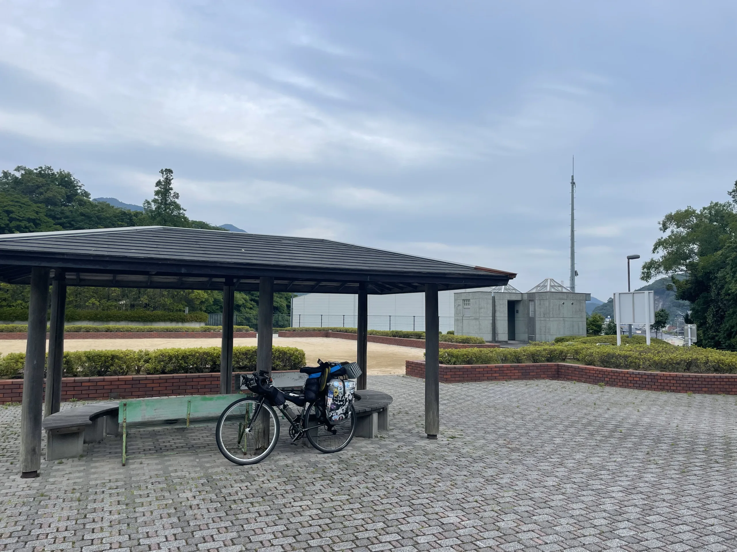 吉見近隣公園に止めた自転車