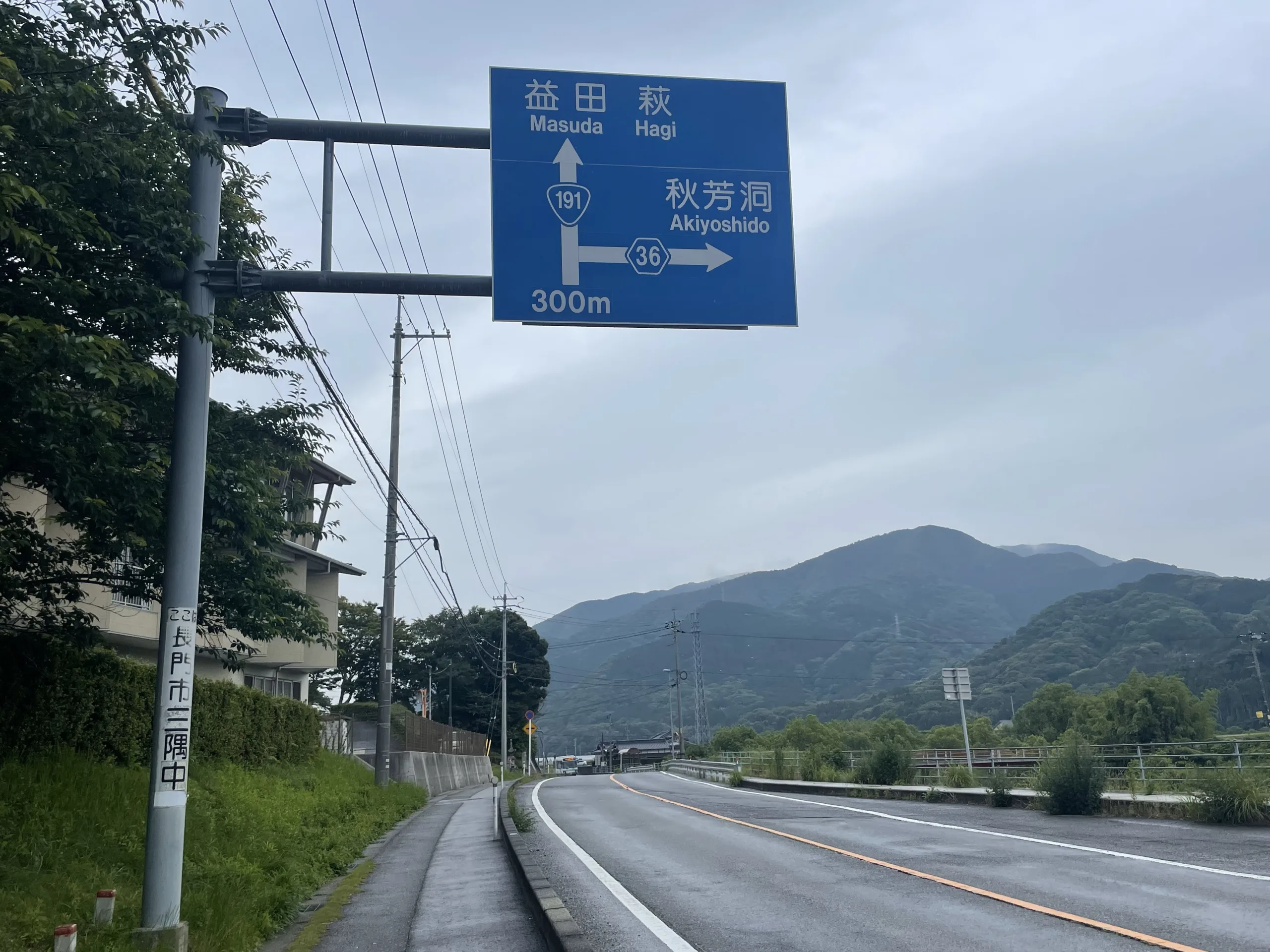 萩までの国道191号線