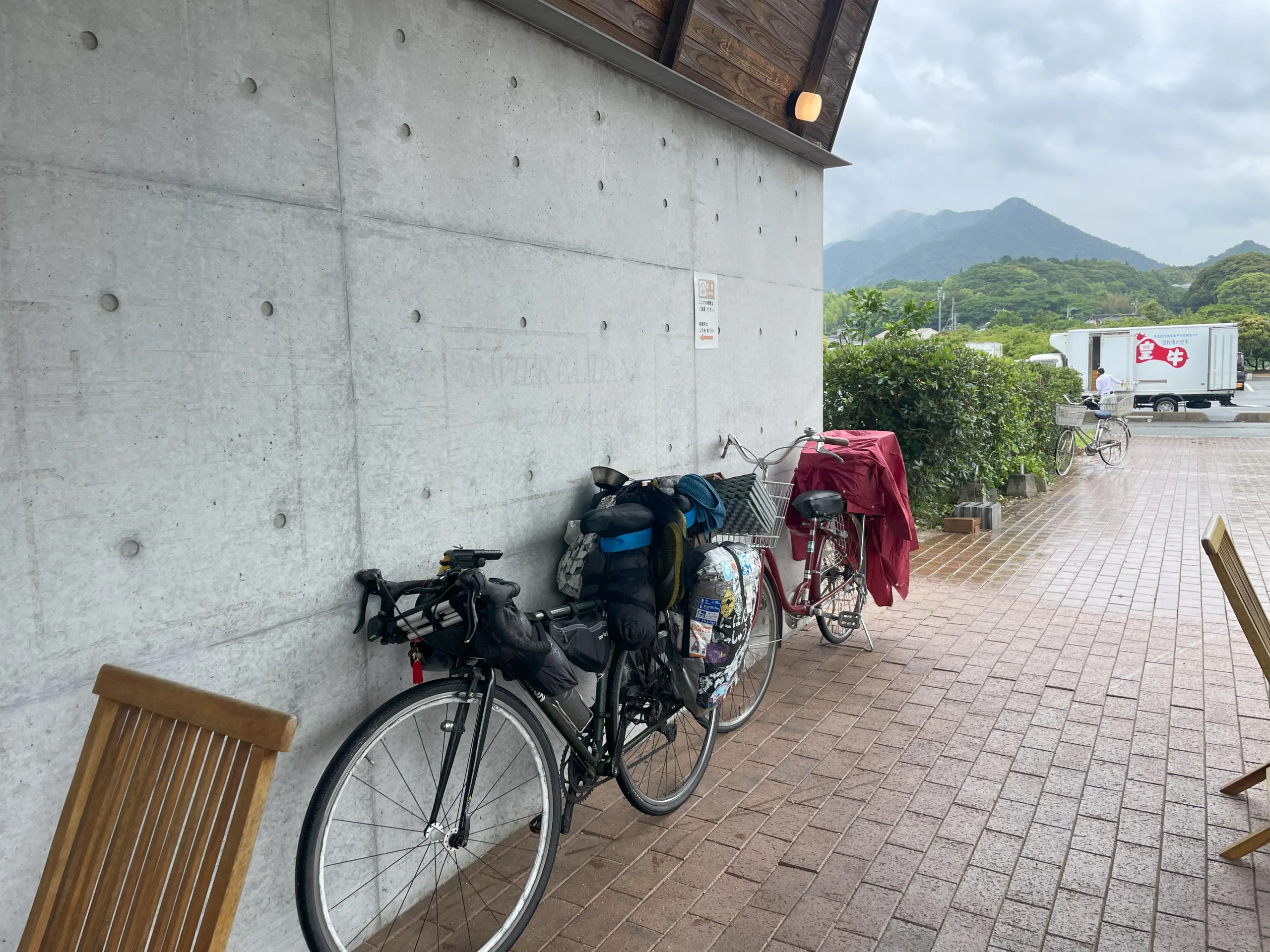 道の駅萩しーまーとに止めた自転車