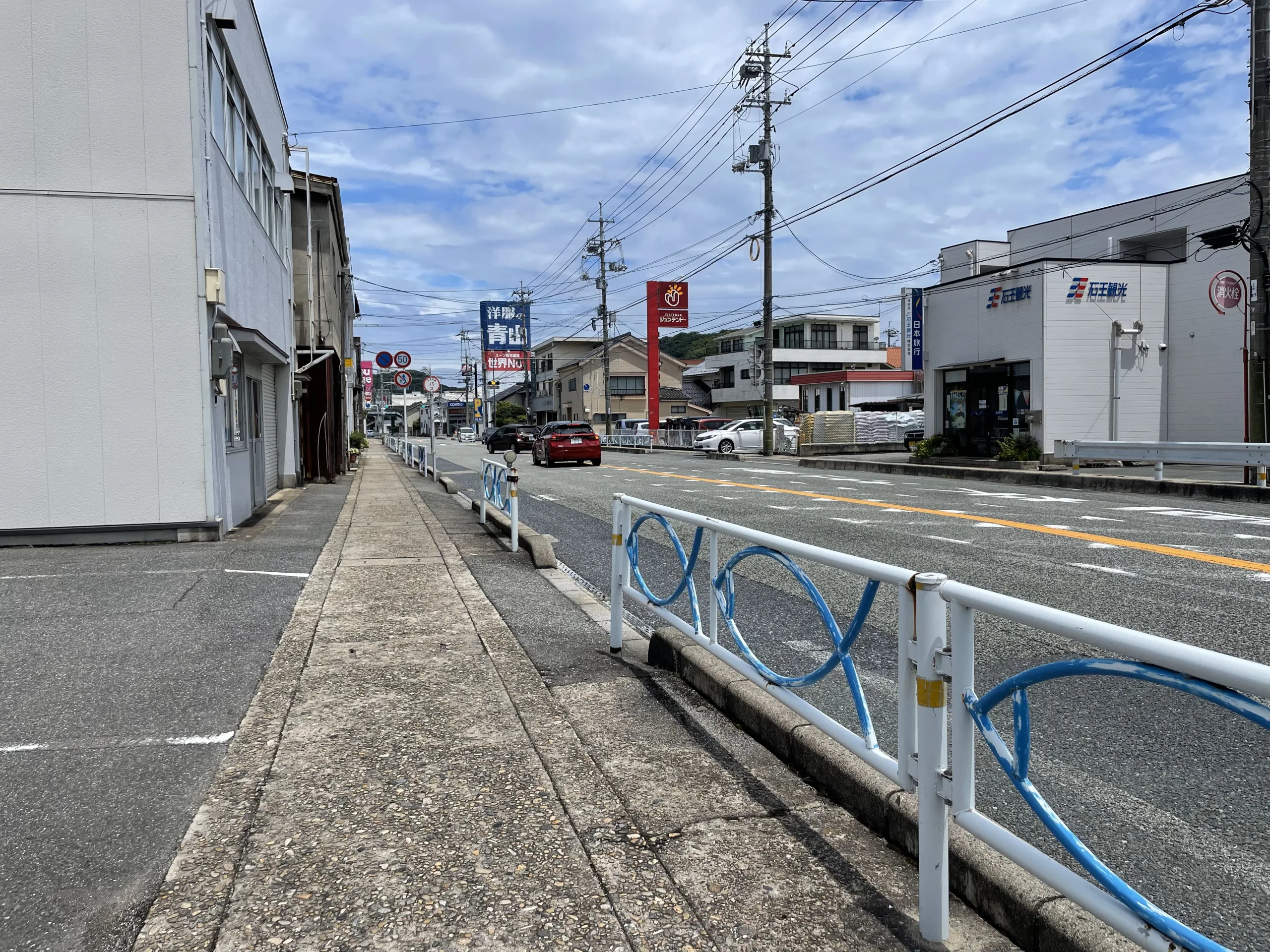 浜田市の魚のガードレール