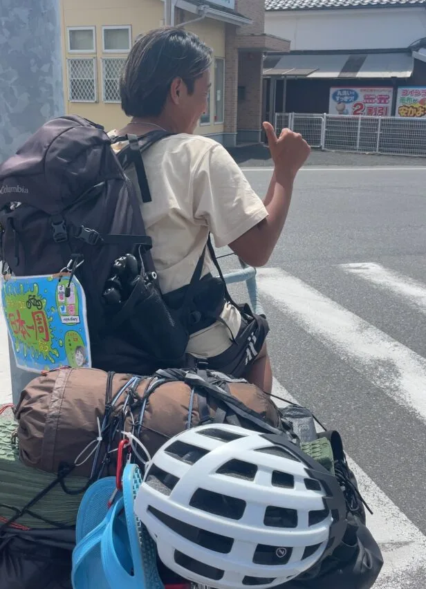 熊本で再会した日本一周旅人