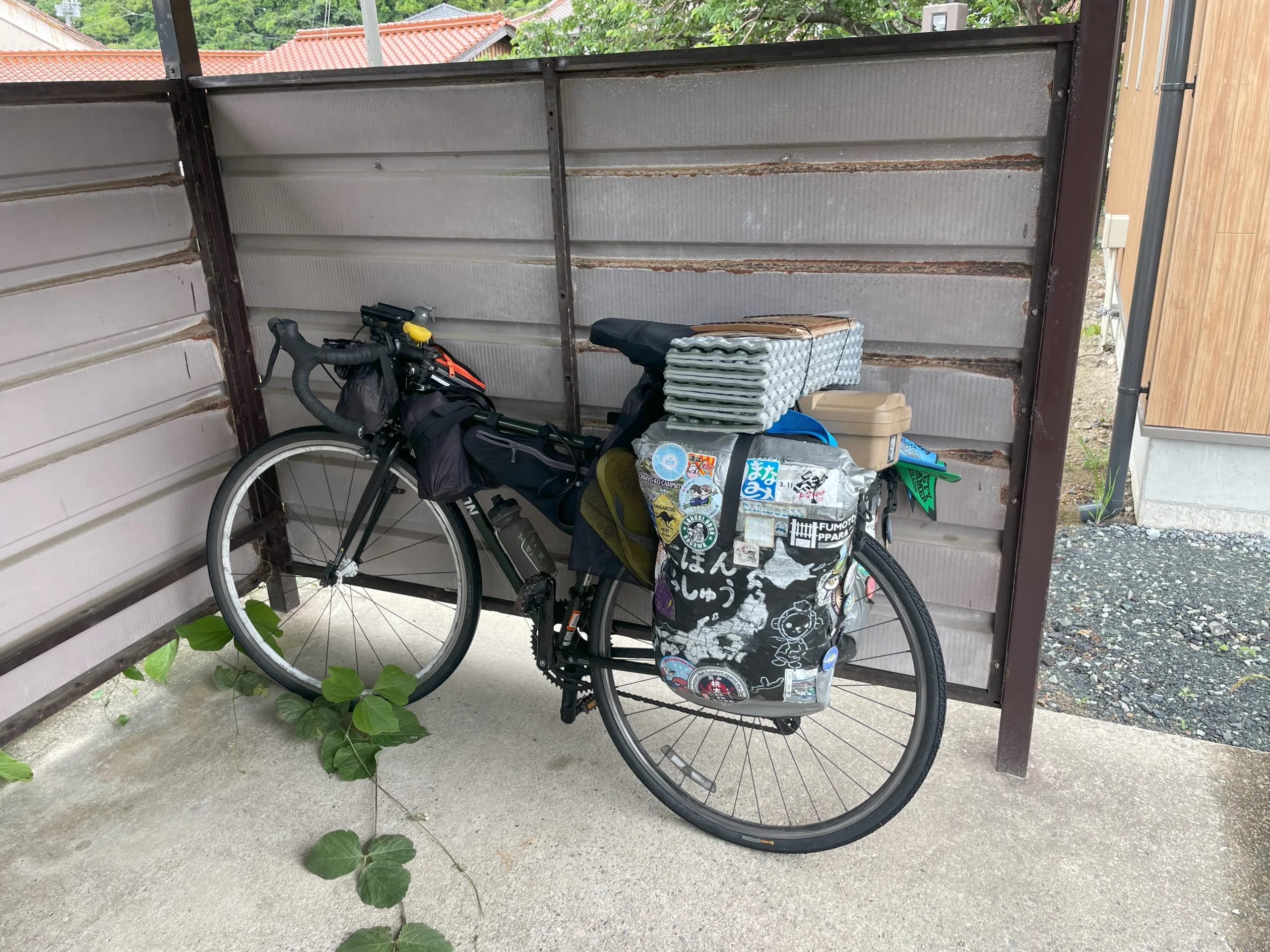 長門大井駅に止めた自転車