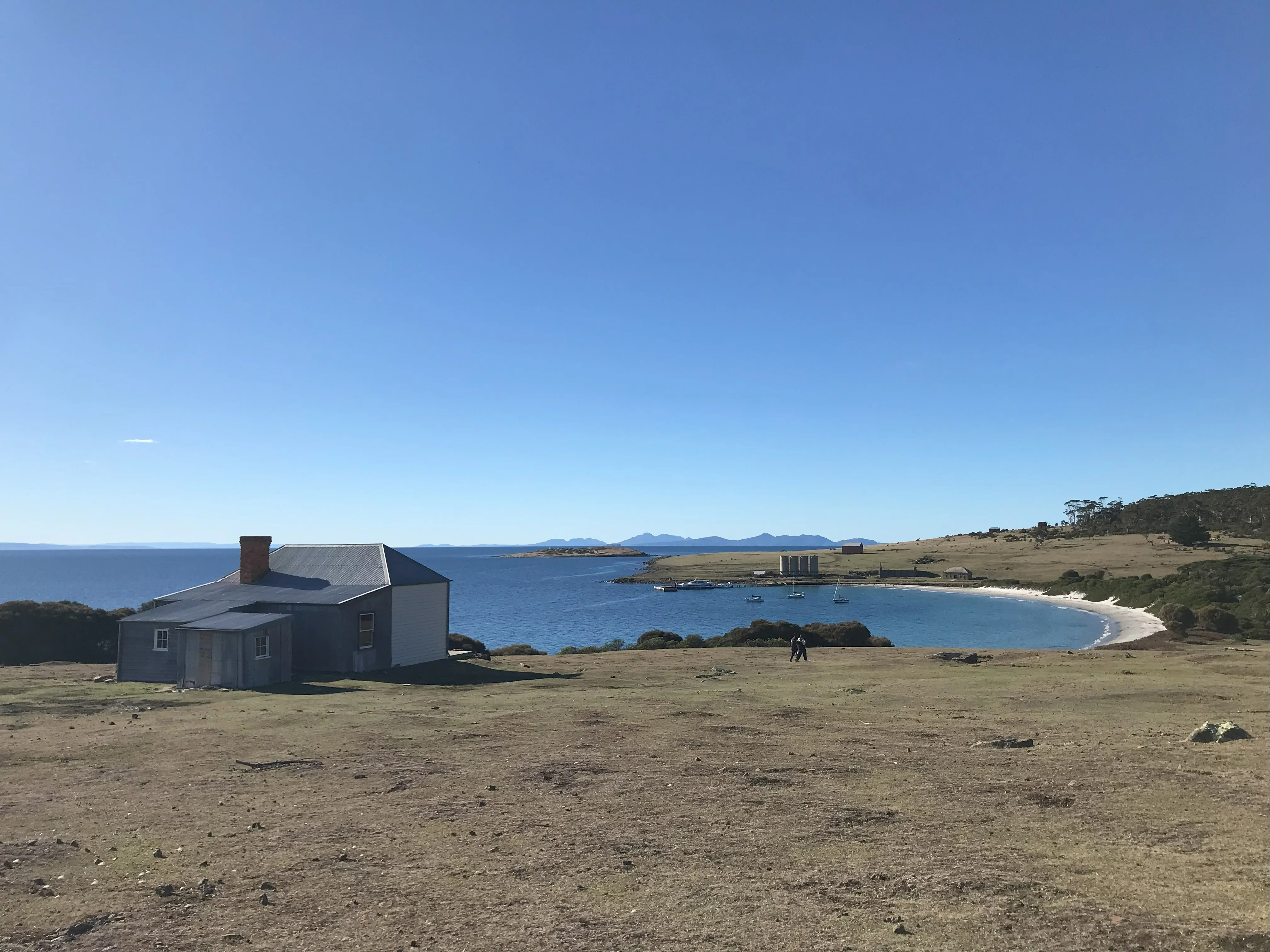 タスマニアのマリア島の海岸